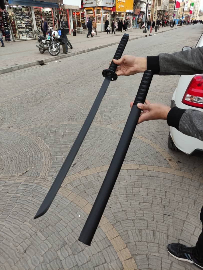 شمشیر کاتانا فول مشکی طرح اژدها کیفیت بسیار بالا dady