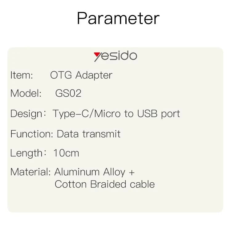 مبدل OTG microUSB/ USB-C به USB 3.0 یسیدو مدل GS02 کدm20907 — تصویر ۵