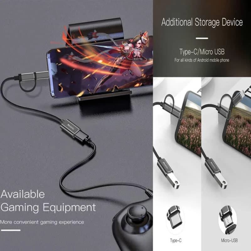 مبدل OTG microUSB/ USB-C به USB 3.0 یسیدو مدل GS02 کدm20907 — تصویر ۴