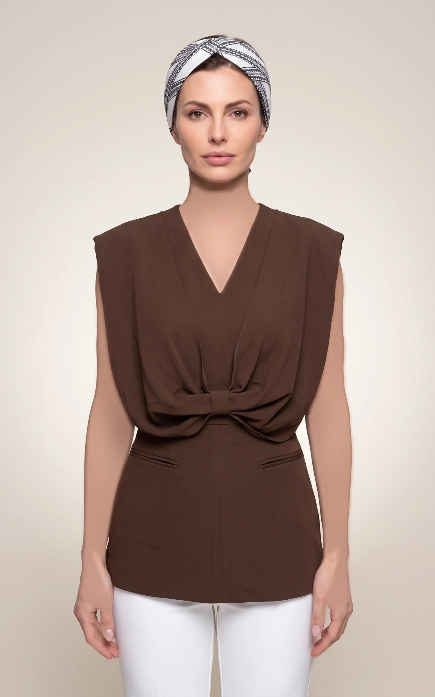 تونیک زنانه یقه هفت پاپیونی nevado کد 405014251872 — تصویر ۳