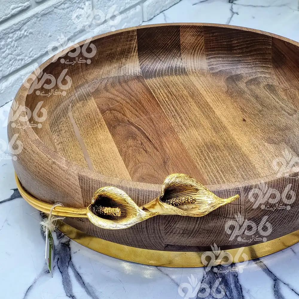 میوه خوری چوب راش مستطیل ارکیده G050 — تصویر ۲