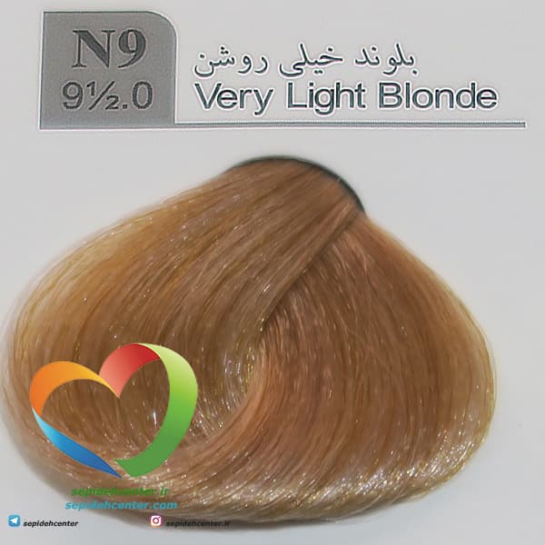 رنگ موی لاکچری دوپیر مدل N9 (9.5.0) بلوند خیلی روشن 100 میل | Dupier Hair Color