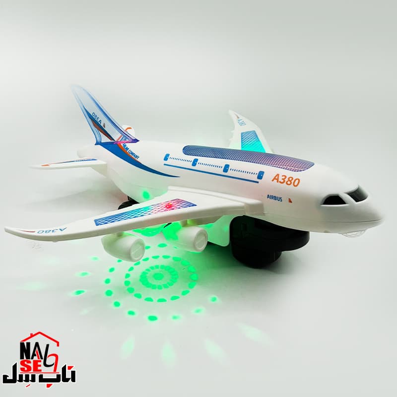 هواپیما بازی ناب سل مدل موزیکال چراغدار کد 360 — تصویر ۴