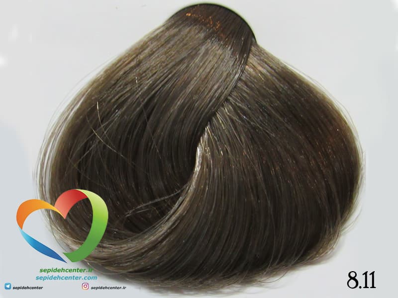 رنگ مو اپتیما مدل Attive Naturale شماره 8.11 رنگ بلوند دودی روشن غلیظ