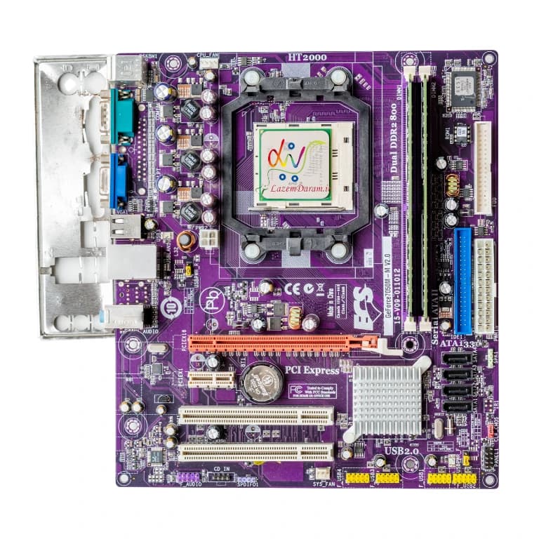 مادربرد استوک ECS GEFORCE6100PM-M2 — تصویر ۲