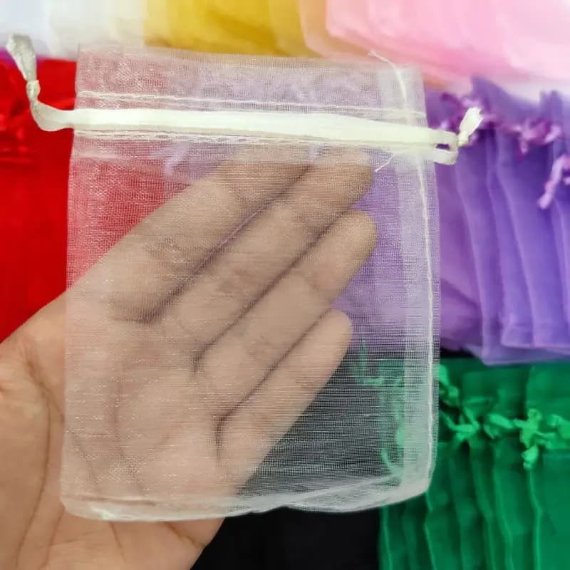 کیسه حریر شیری 8*12سانت (50عددی) — تصویر ۲