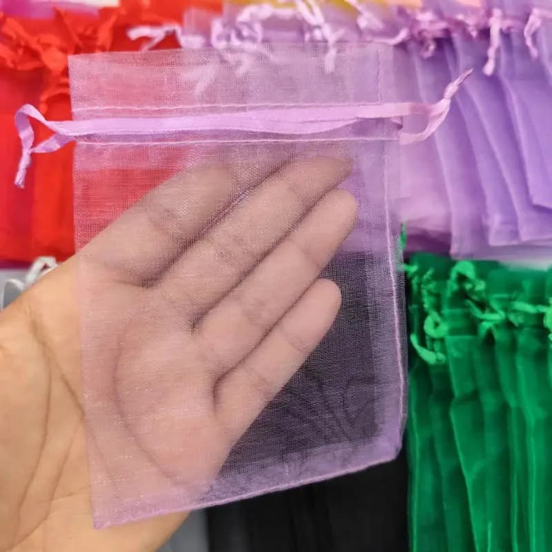کیسه حریر بنفش 8*12سانت (50عددی) — تصویر ۲