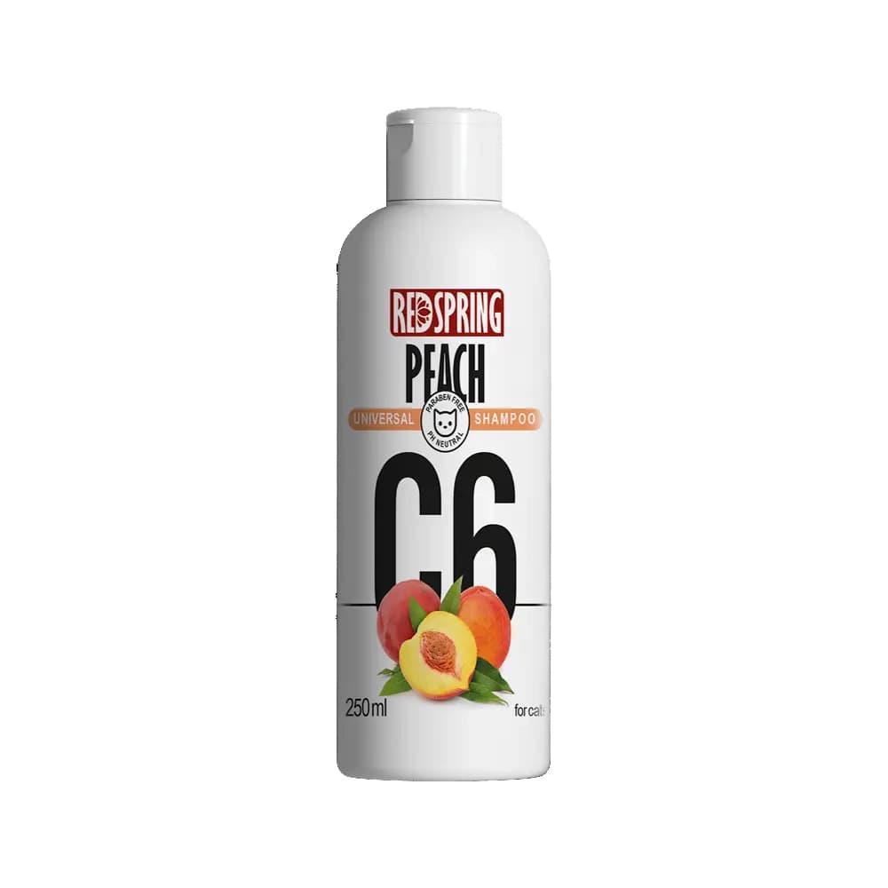 شامپو گربه عصاره هلو رد اسپرینگ 300ml Redspring C