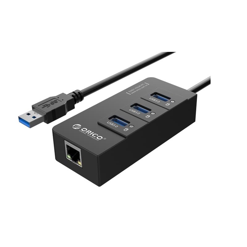 هاب یو اس بی اریکو USB 3.0 به همراه پورت LAN مدل HR01-U3 — تصویر ۲