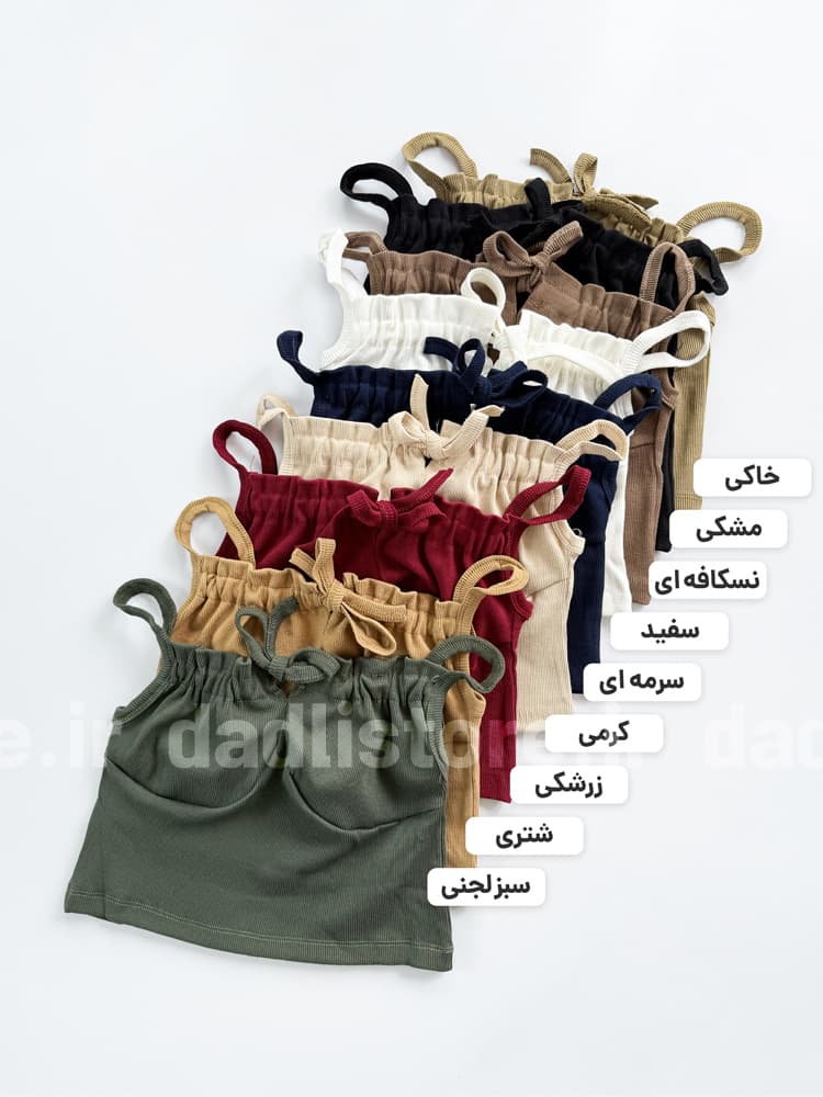 کراپ تاپ کبریتی یقه چاک گتر دار — تصویر ۲
