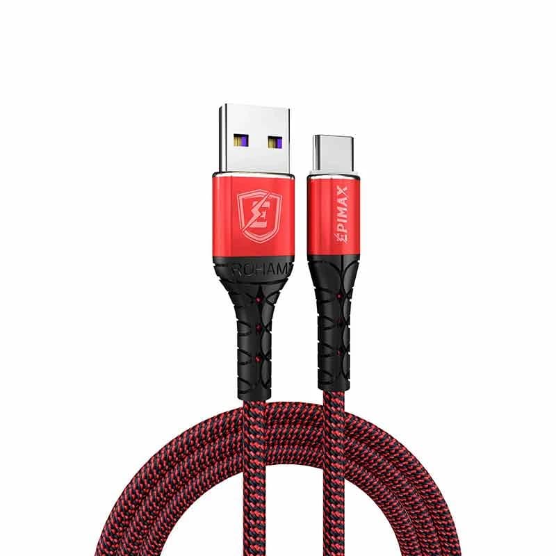 کابل تبدیل USB به USB-C اپیمکس مدل EC – 08 طول 1.2 متر چند رنگ کد B17730