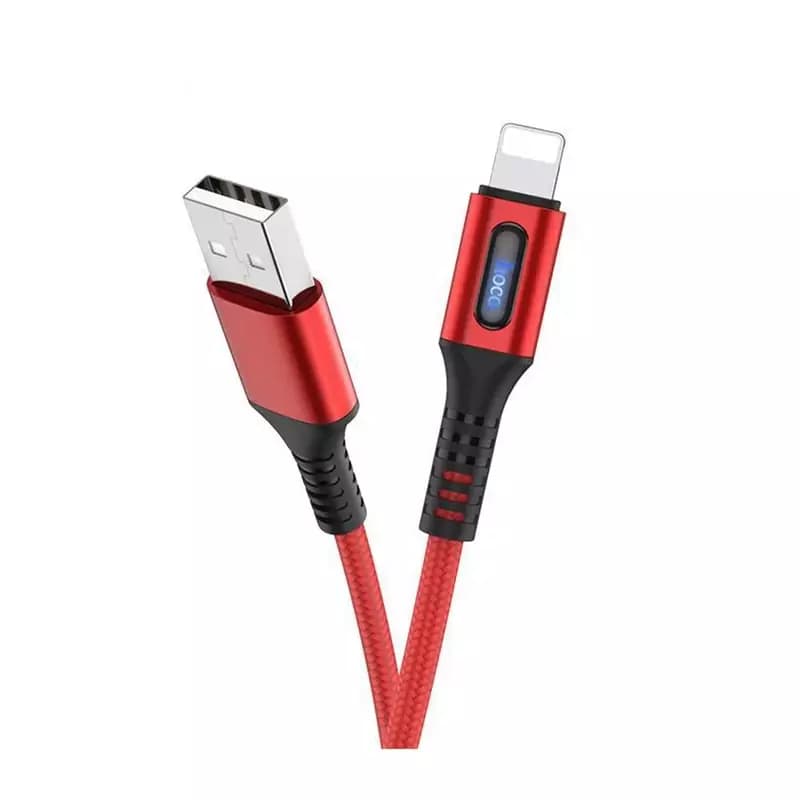 کابل تبدیل USB به لایتنینگ هوکو مدل U79 رنگ قرمز کد B17582 — تصویر ۲
