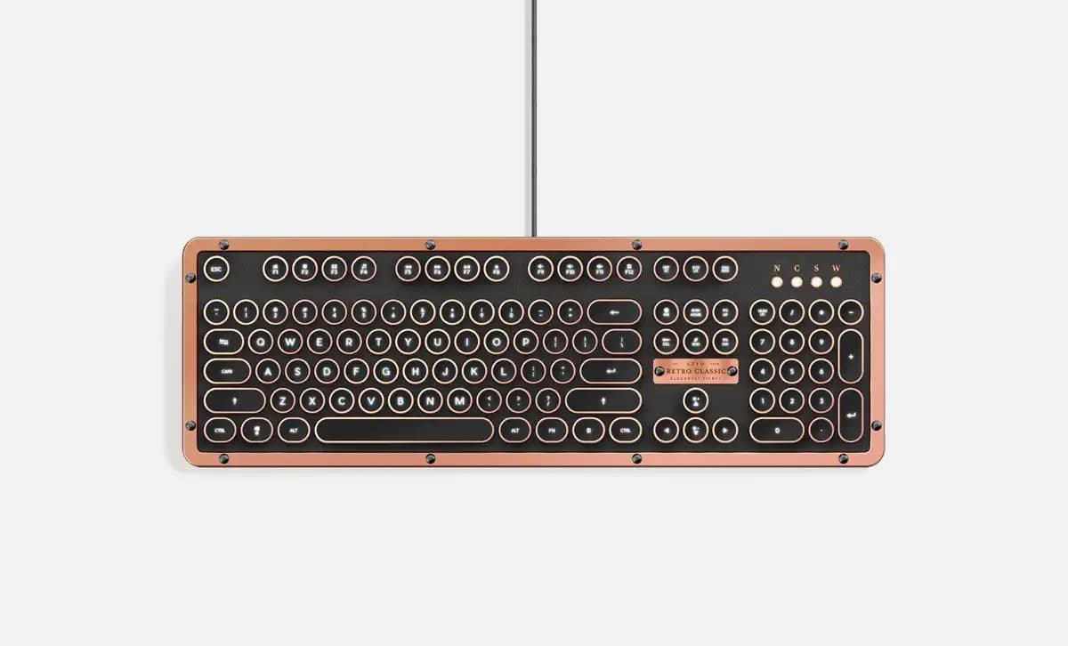 کیبورد AZIO Retro Classic USB – سوییچ مکانیکی