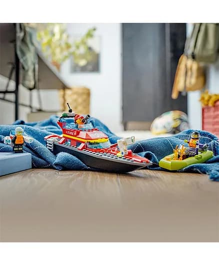 لگو قایق آتش نشانی سیتی کد 60373 | LEGO City 60373 — تصویر ۳