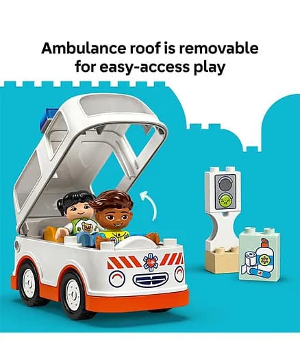 لگو دوبلو LEGO DUPLO 10447 آمبولانس و راننده آموزشی — تصویر ۴