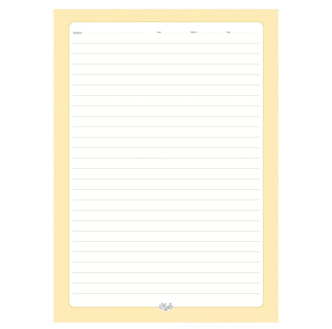 کاغذ a4 دایان مدل خط دار کد 555 بسته 100 عددی — تصویر ۵
