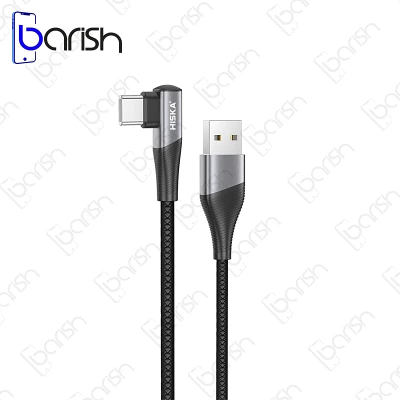 کابل دیتا و شارژ گیمینگ USB به Type-C هیسکا مدل LX-405