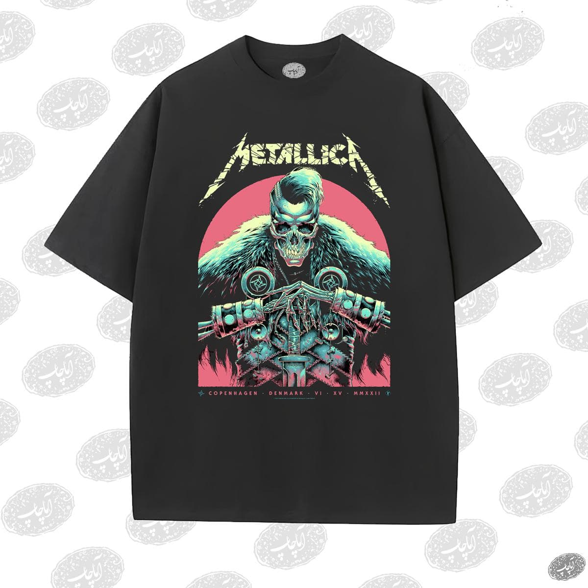 تیشرت متالیکا Metallica طرح Copenhagen 2022 — تصویر ۲