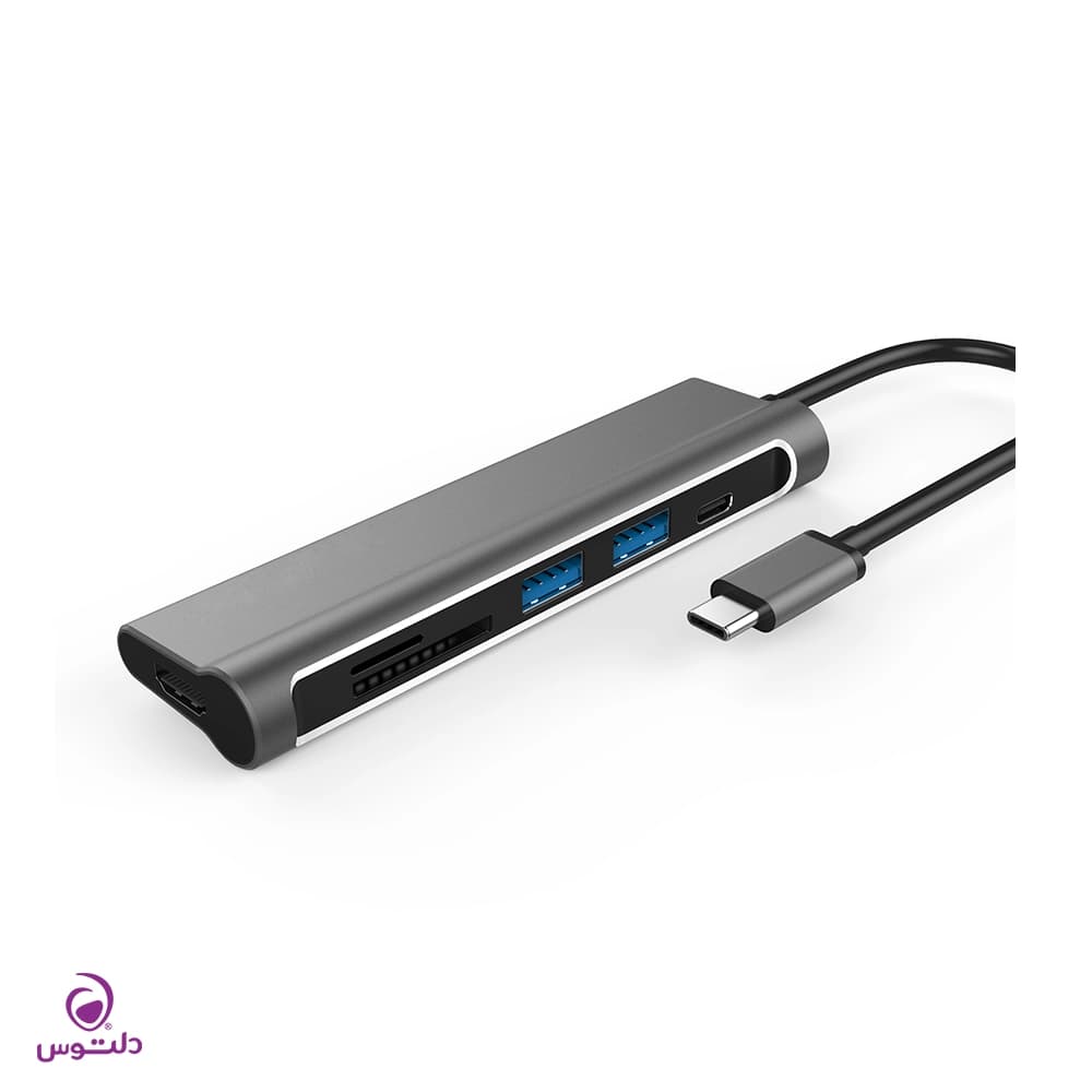 هاب 6 پورت USB-C جی سی پال مدل JCP6217 — تصویر ۲