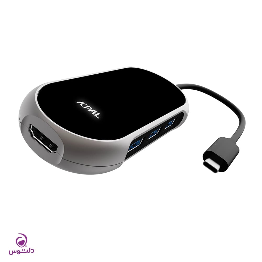 هاب 6 پورت USB-C جی سی پال مدل JCP6253 — تصویر ۳