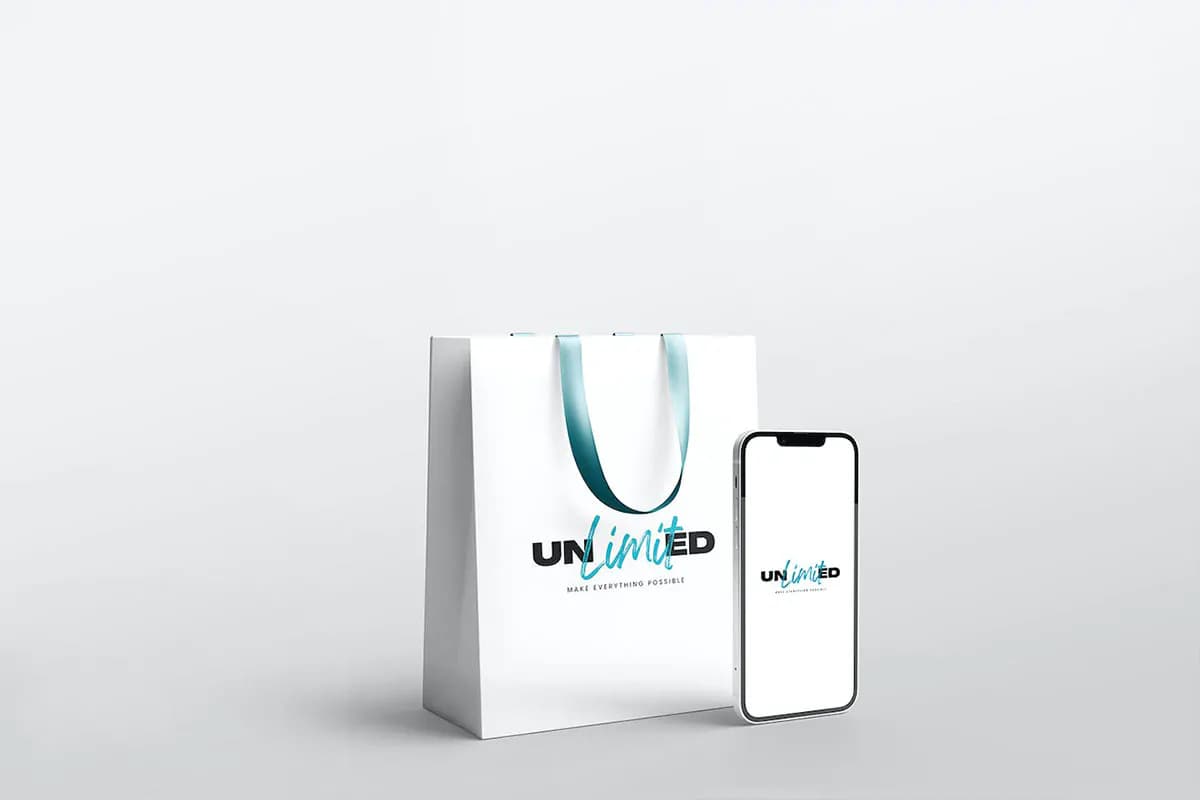 موکاپ بگ خرید کاغذی — تصویر ۲