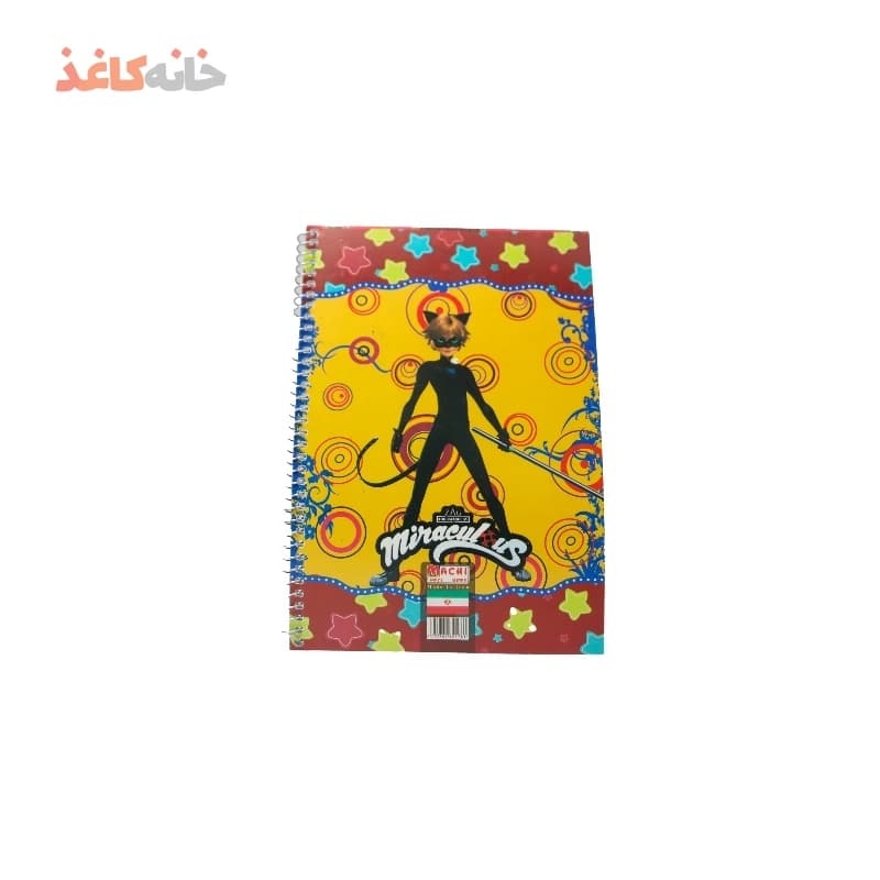 دفتر50برگ فنری طلقی طرح دختر کفشدوزکی — تصویر ۲