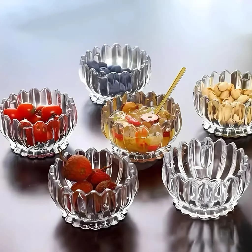 آجیل خوری کریستالی مدل geneva بسته 6 عددی کد 89001 — تصویر ۳