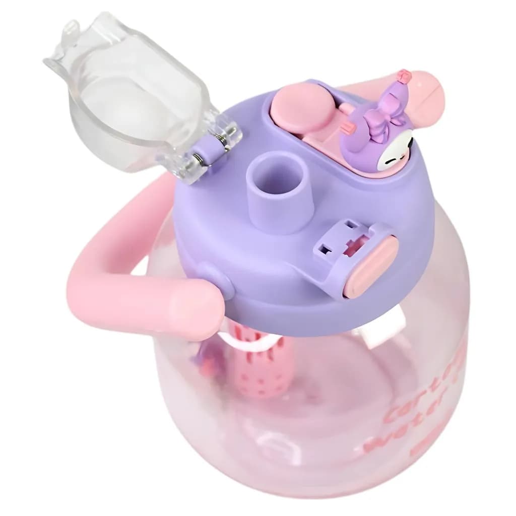 قمقمه دوحالته فانتزی طرح کرومی مدل دسته دار گنجایش 850ml کد m299 — تصویر ۵
