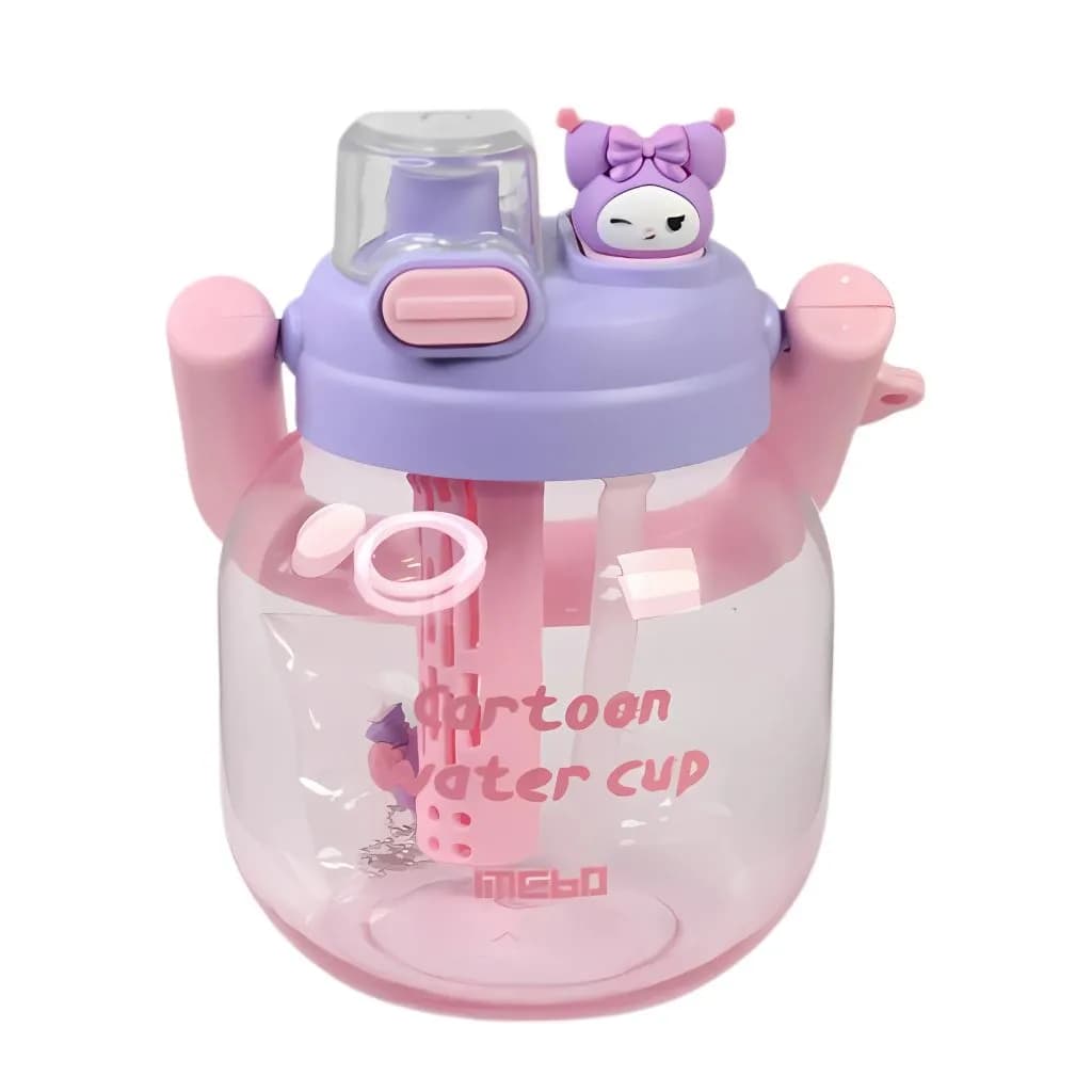 قمقمه دوحالته فانتزی طرح کرومی مدل دسته دار گنجایش 850ml کد m299 — تصویر ۲
