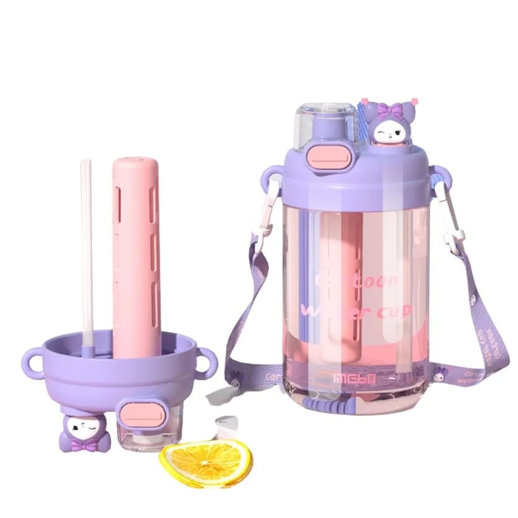 قمقمه دو حالته طرح کرومی مدل بند دار گنجایش 650ml کد m300