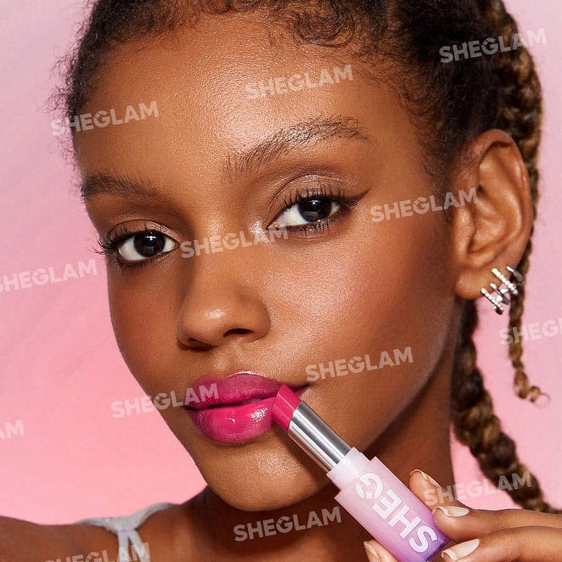 رژلب جامد شاین شیگلم SHEGLAM مدل Mirror Kiss رنگ Periodt — تصویر ۲