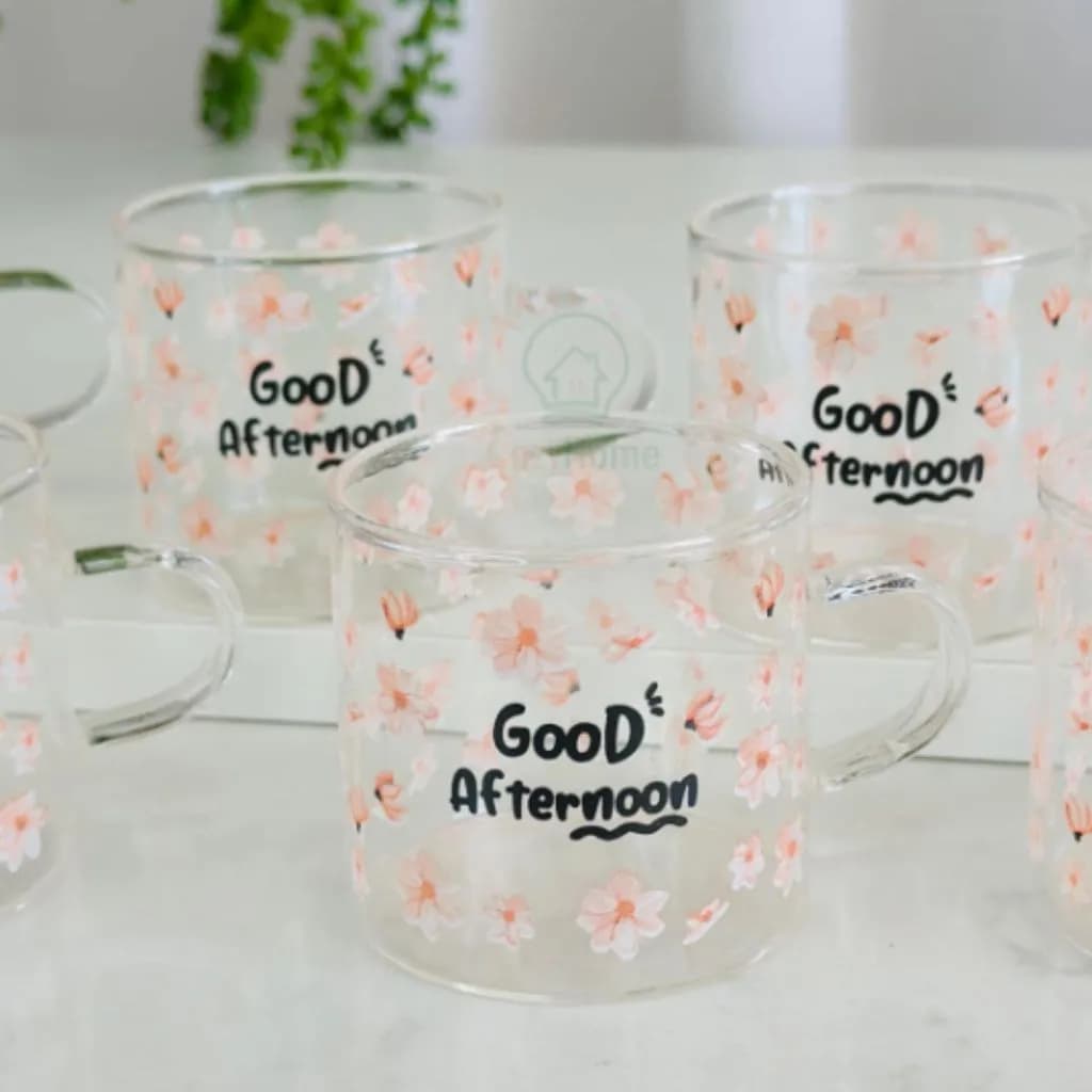 شات پیرکس good afternoon طرح گل کد M229 — تصویر ۵