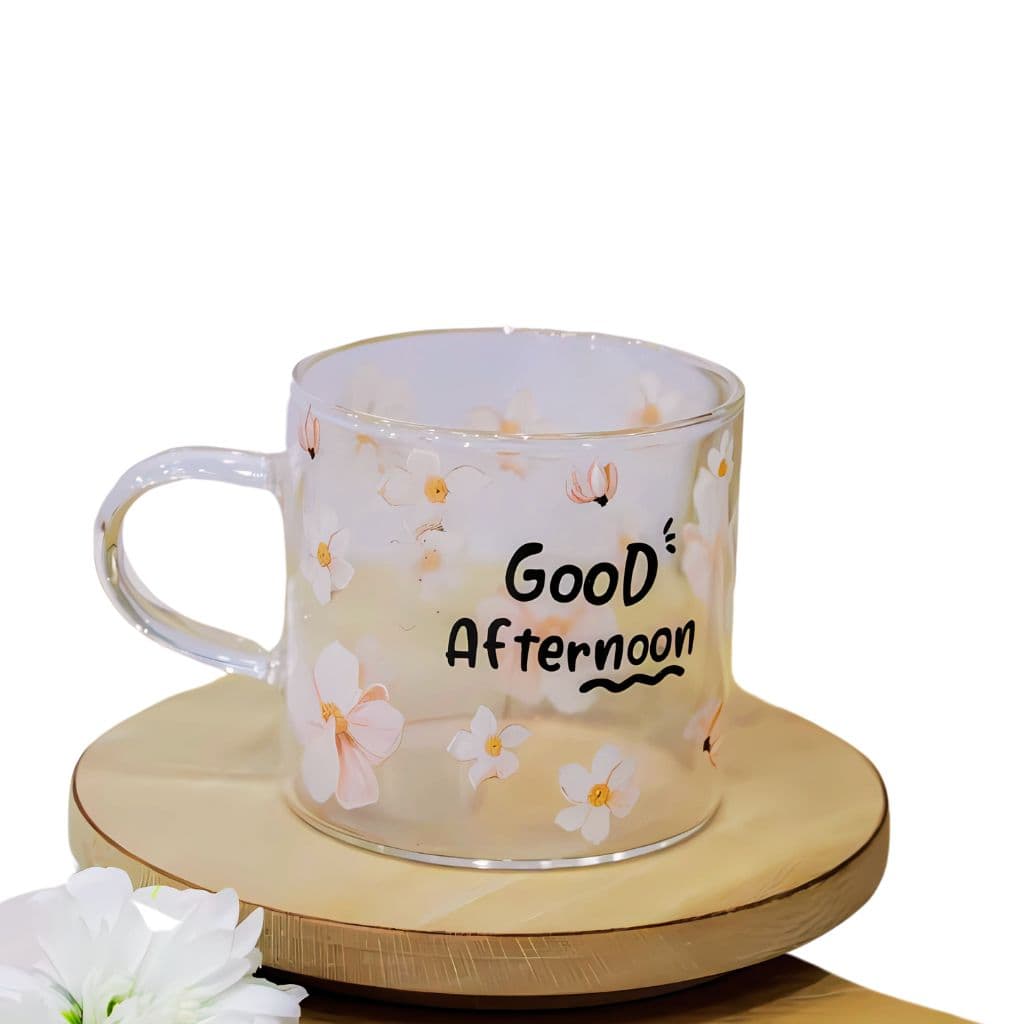 شات پیرکس good afternoon طرح گل کد M229 — تصویر ۶