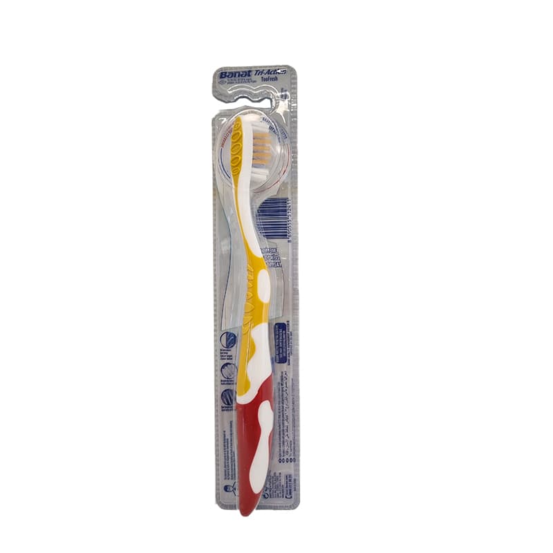 مسواک بنات مدل Tri-Action Toothfresh با برس متوسط – پاککننده چندمنظوره — تصویر ۲