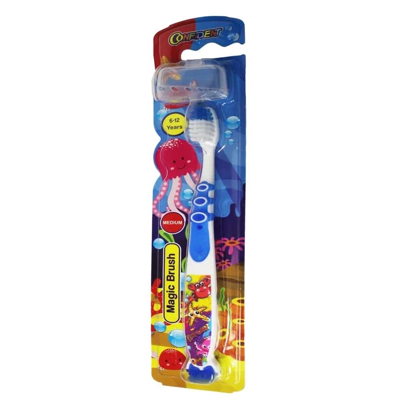 مسواک کودک کانفیدنت مدل Magic Brush (مجیک براش) با برس متوسط — تصویر ۳