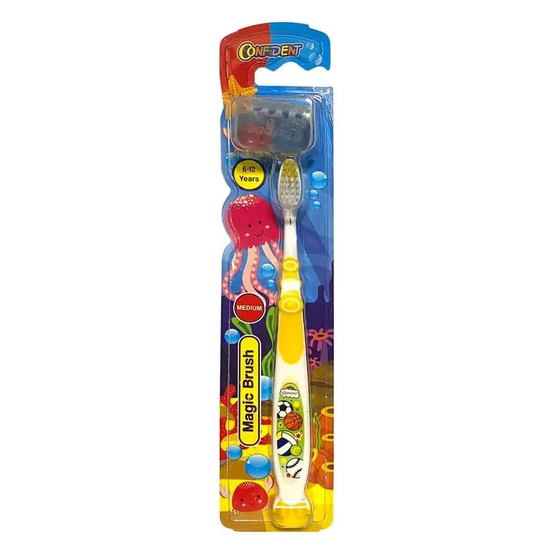 مسواک کودک کانفیدنت مدل Magic Brush (مجیک براش) با برس متوسط — تصویر ۲