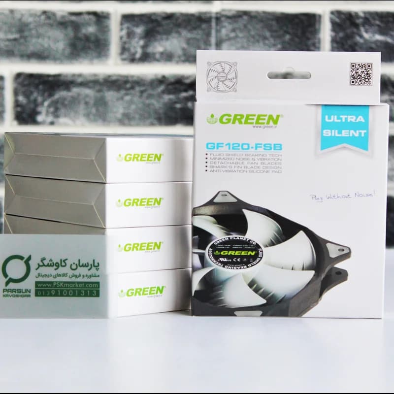 فن کیس گرین مدل GREEN GF120-FSB — تصویر ۲