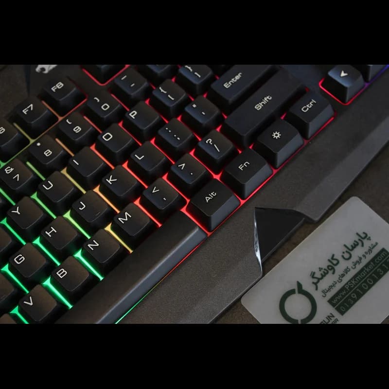 کیبورد با سیم گیمینگ مدل IBUYPOWER RGB gaming — تصویر ۳