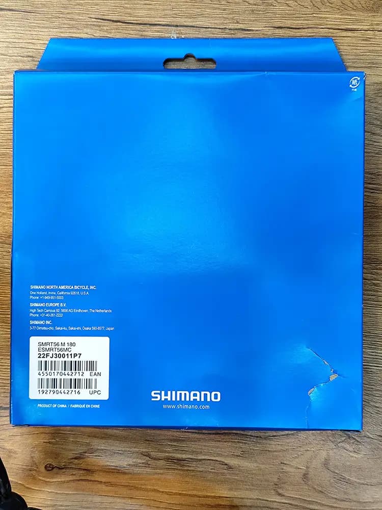 روتور صفحه دیسک Shimano SM-RT56M 180mm شش پیچ — تصویر ۲