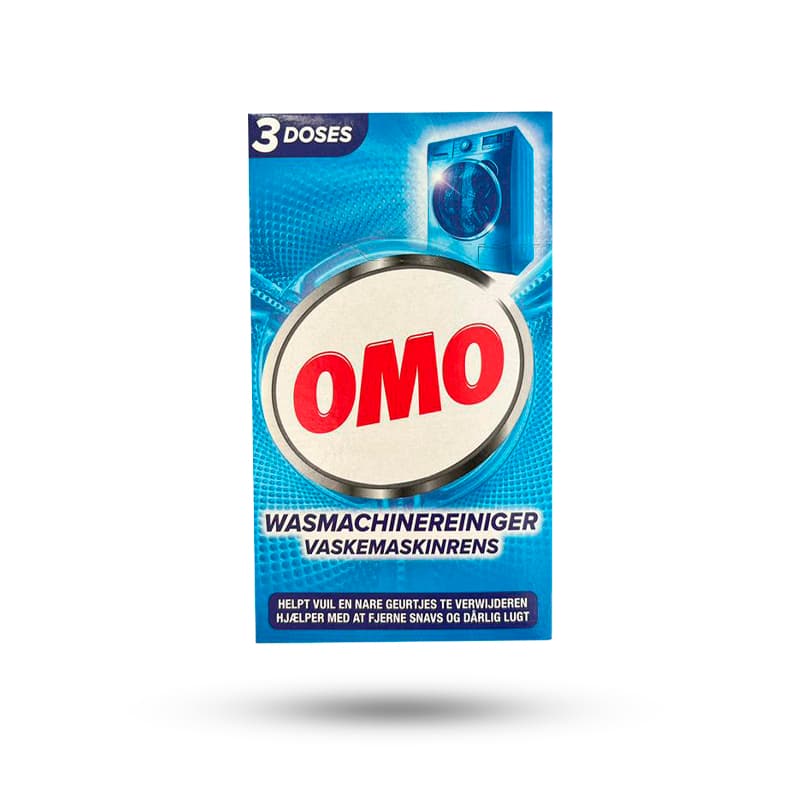 پودر تمیزکننده و جرم گیر ماشین لباسشویی اومو OMO بسته 3 عددی