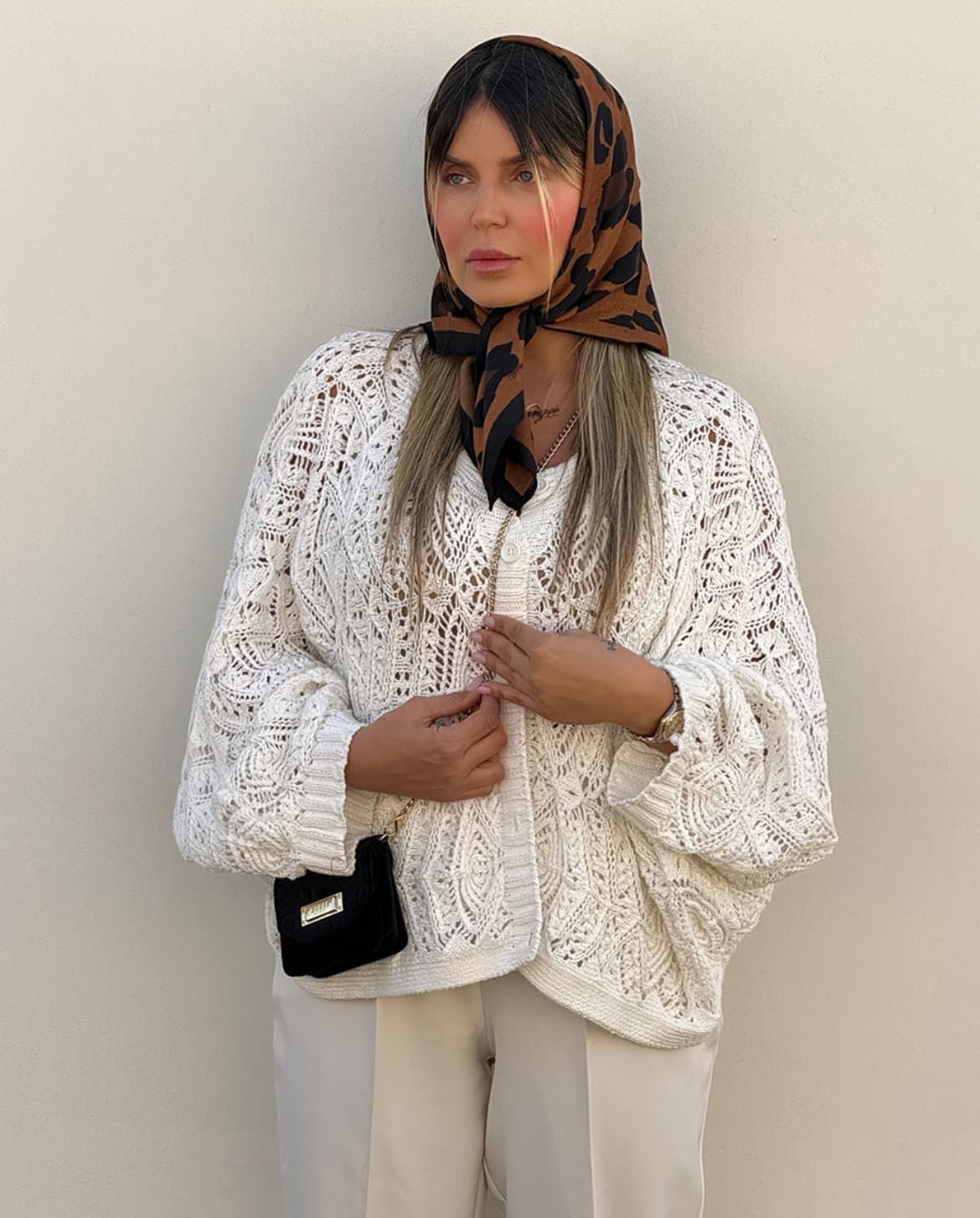 مینی اسکارف ساتن وارداتی مانیا کد ۴۰۰