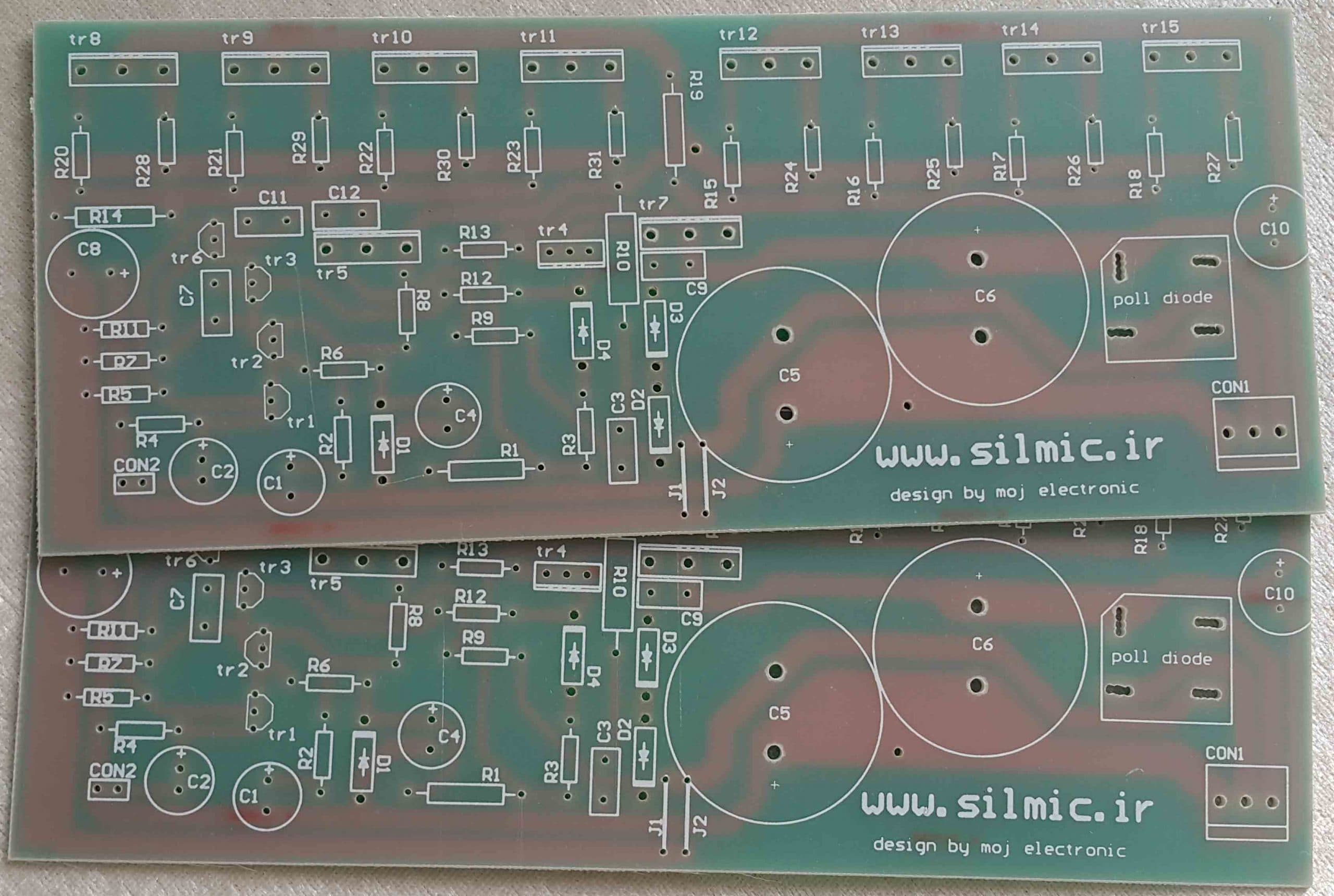 برد pcb خام پاور آمپلی فایر 400 وات تمام ترانزیستوری با بهترین فیبر فایبرگلاس — تصویر ۲