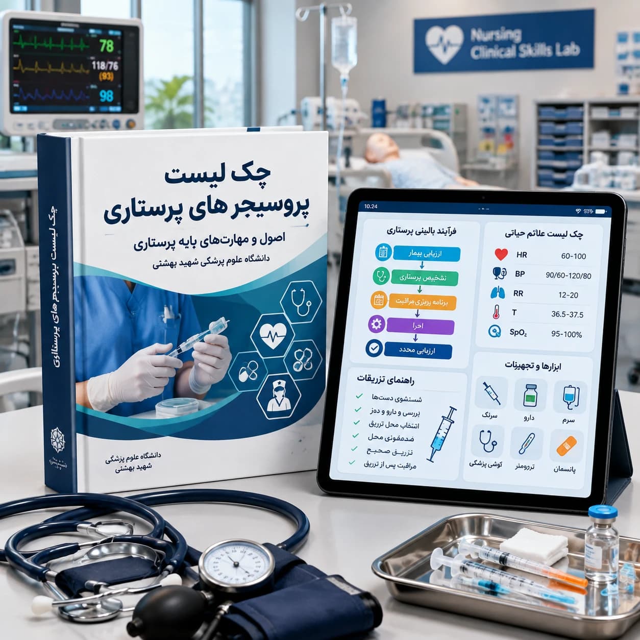 دانلود فایل متنی چک لیست پروسیجرهای پرستاری – اصول و مهارت های پایه ( نسخه پی دی اف PDF)