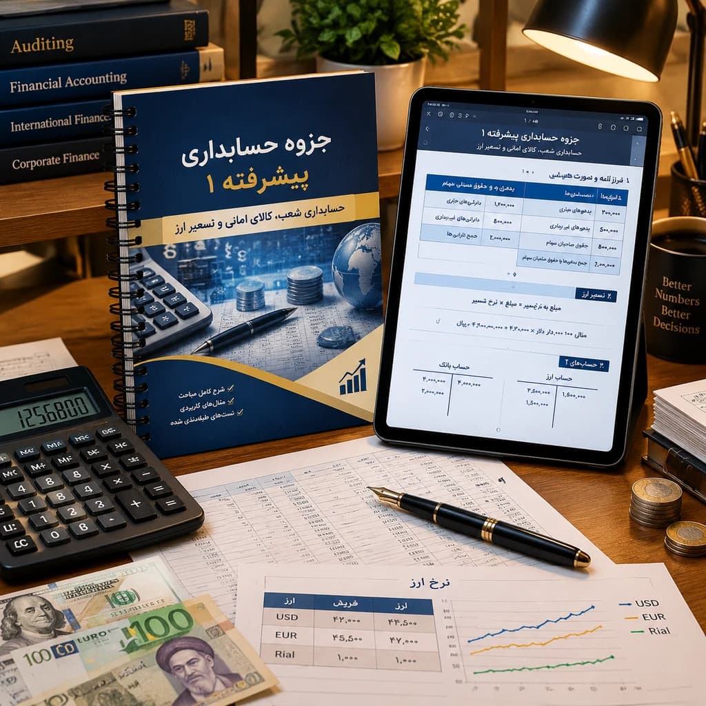 دانلود فایل متنی حسابداری پیشرفته۱ شعب ( نسخه پی دی اف PDF)