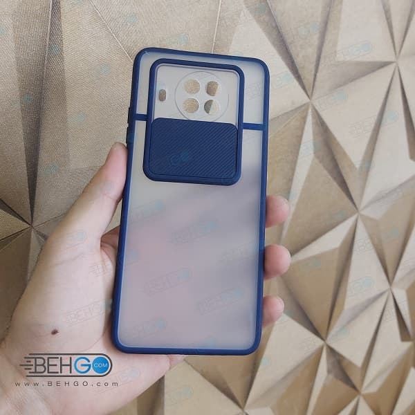قاب Mi 10T Lite کاور پشت مات محافظ لنزدار کشویی گارد با محافظ لنز دوربین گوشی Mi 10T Lite — تصویر ۳