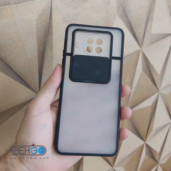 قاب Mi 10T Lite کاور پشت مات محافظ لنزدار کشویی گارد با محافظ لنز دوربین گوشی Mi 10T Lite — تصویر ۲