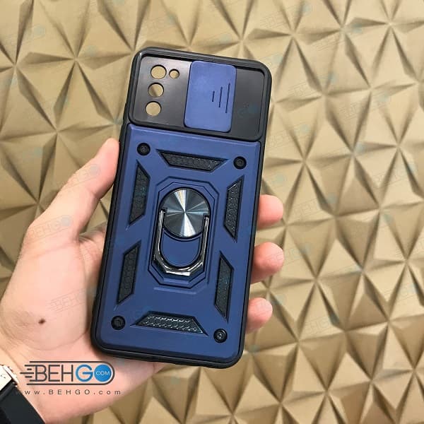 قاب گوشی A03S قاب بتمن کشویی با محافظ لنز دوربین گوشی موبایل سامسونگ Samsung A03S — تصویر ۳