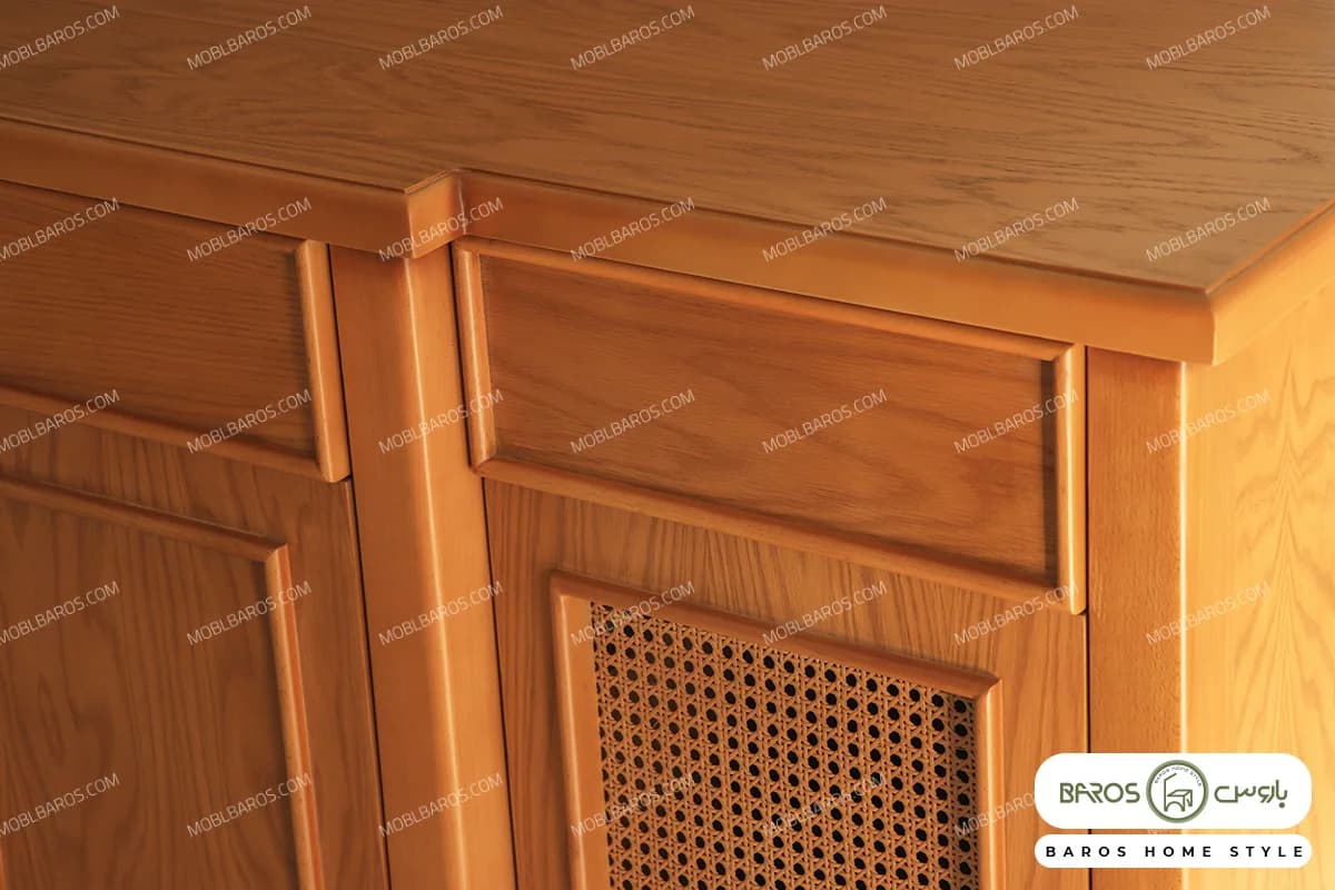 میز کنسول کلاسیک حصیری رومینا کد ۳ — تصویر ۶