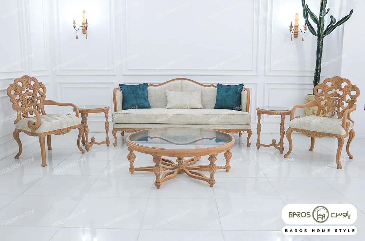 مبل کلاسیک منبت کاری کینگ روما جورجیا چستر کد ۲ — تصویر ۴