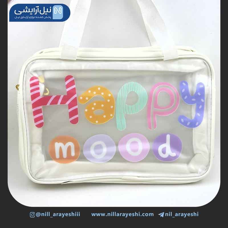 کیف آرایشی سایز بزرگ مات فانتزی دو زیپی ( مستطیلی ) — تصویر ۴
